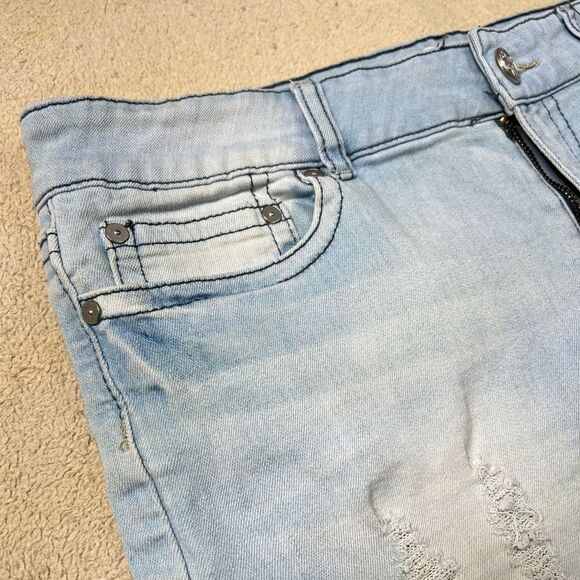 Woman’s ndigo Rein Forever Denim Shorts size 13 - Picture 3 of 9